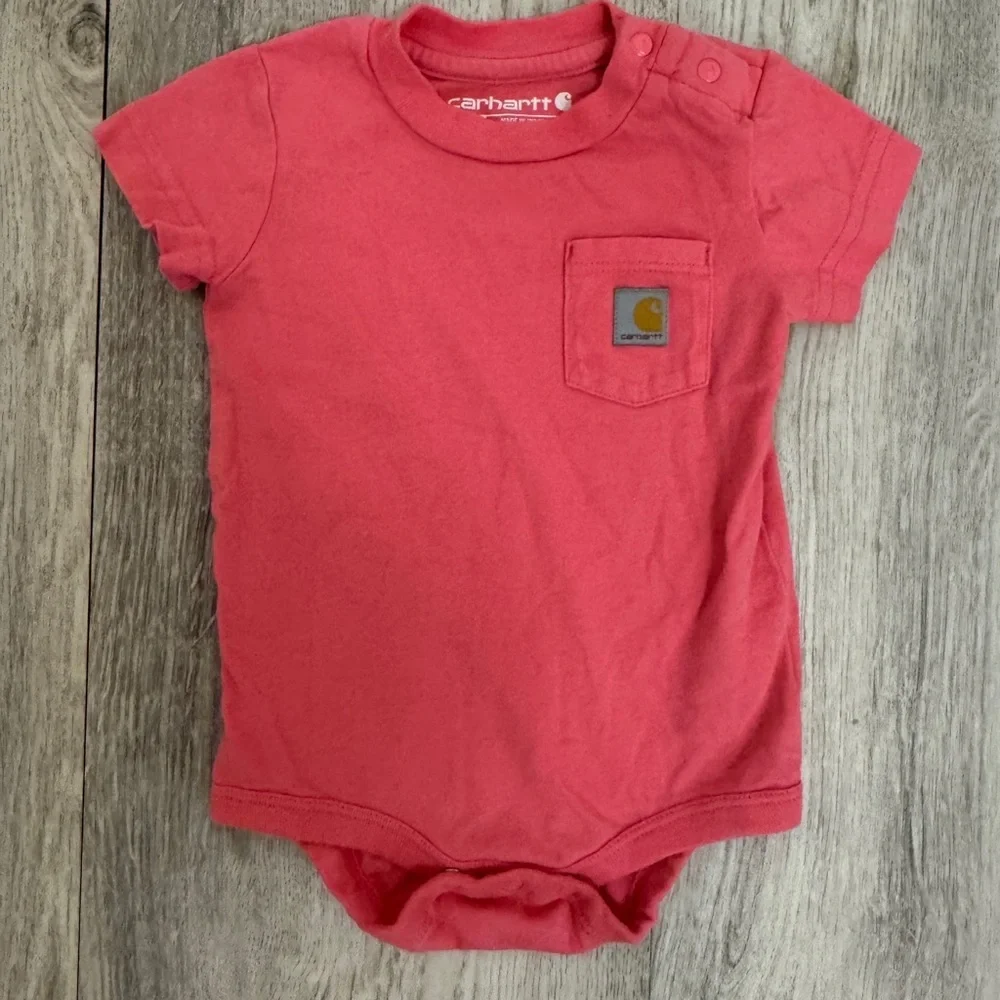 Carhartt Pink Baby Onesie